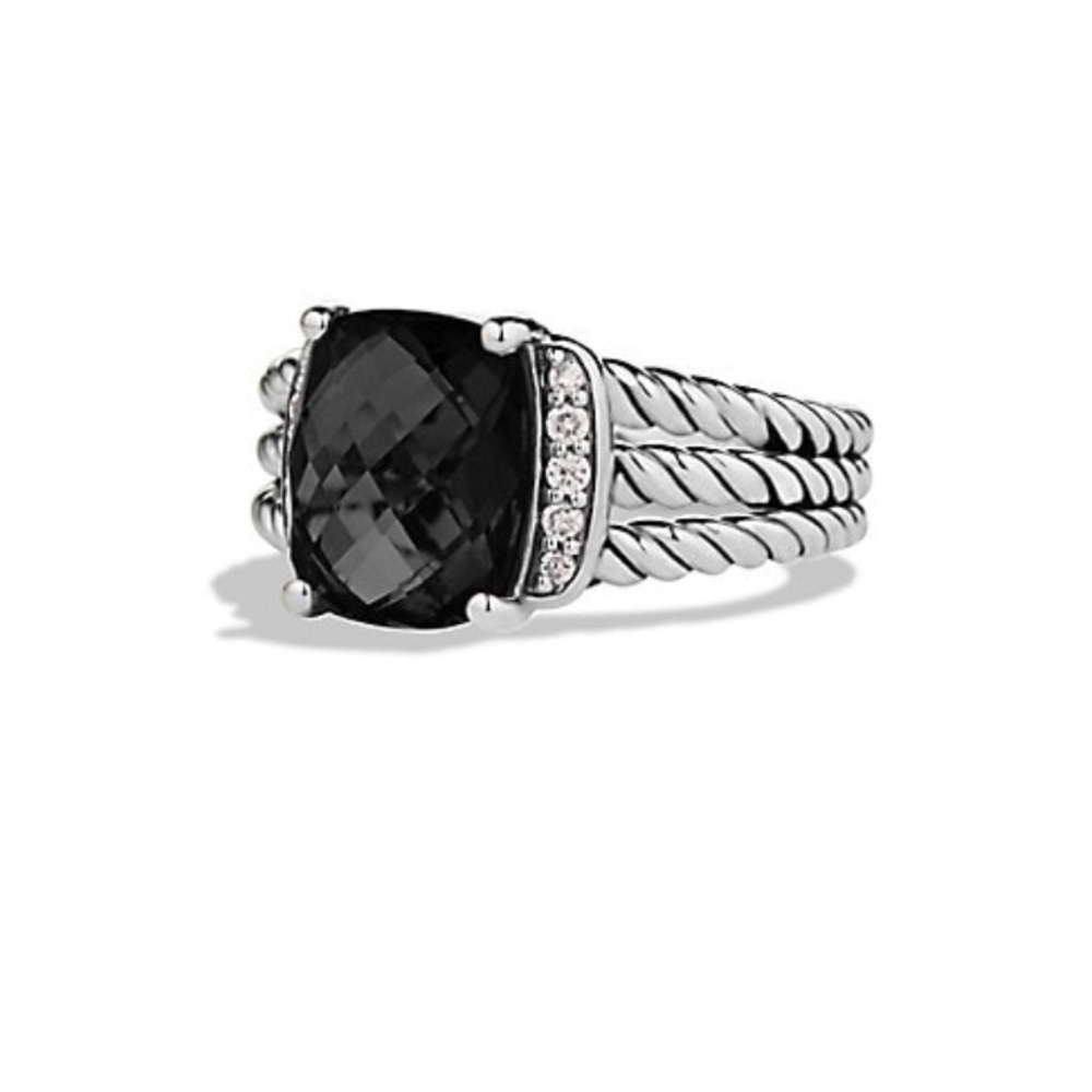 David Yurman Wheaton Petite Ring with Diamonds size 5